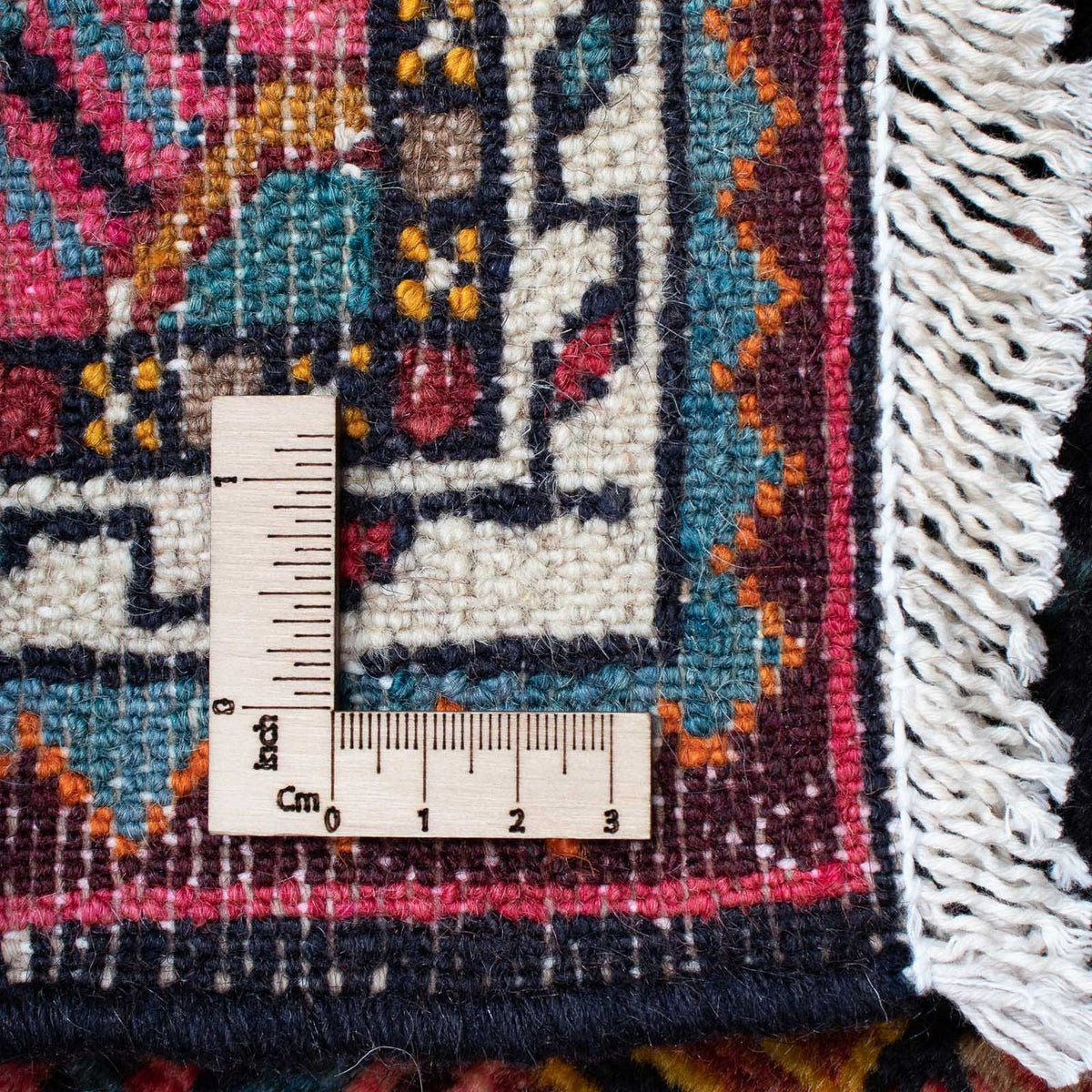 Persisk tæppe - Nomadisk - 115 x 84 cm - mørkeblå