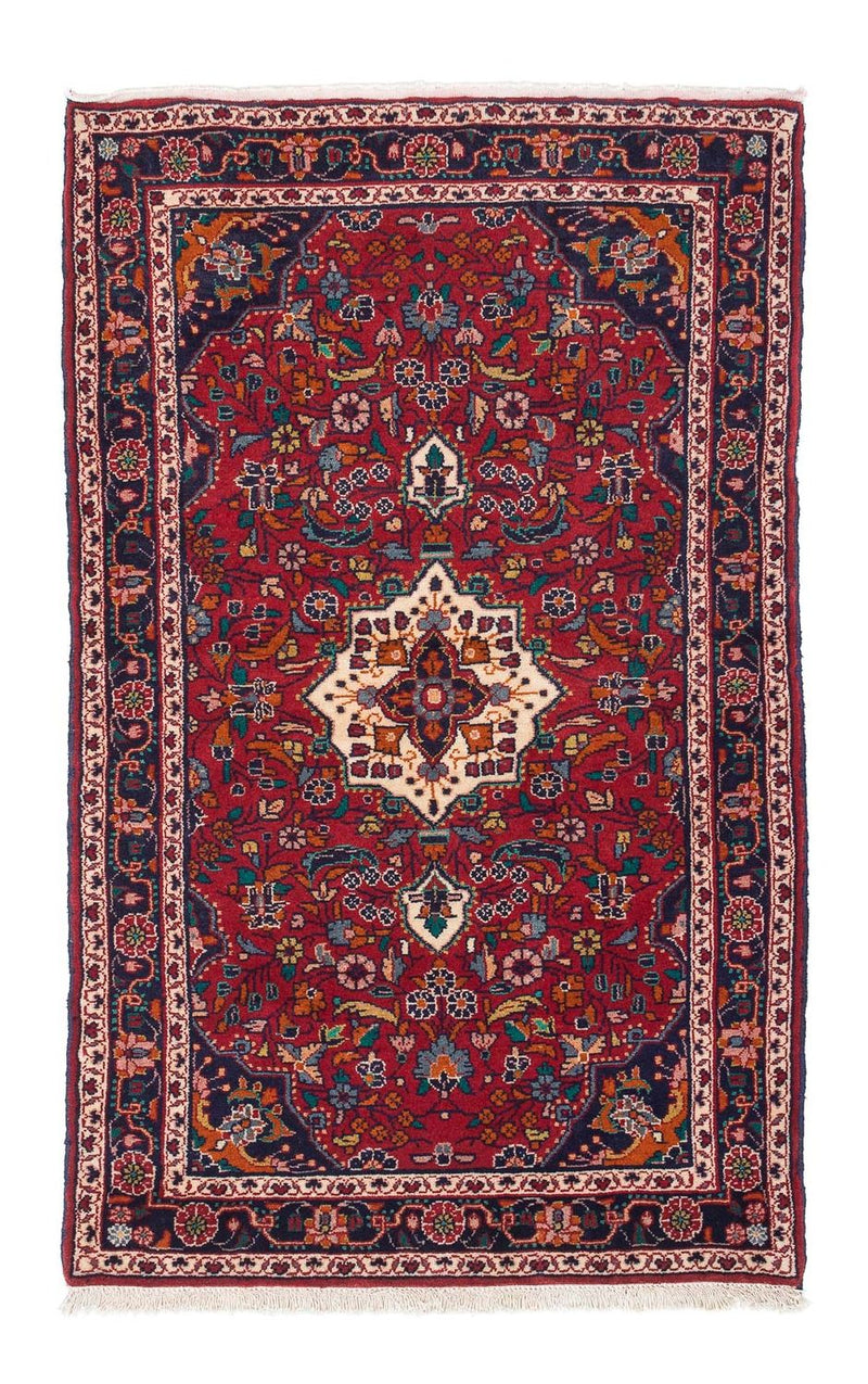 Persisk tæppe - Nomadisk - 128 x 88 cm - mørkerød