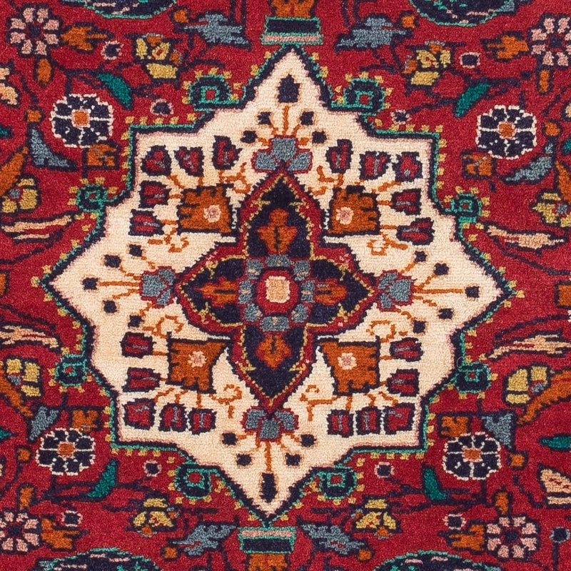 Persisk tæppe - Nomadisk - 128 x 88 cm - mørkerød