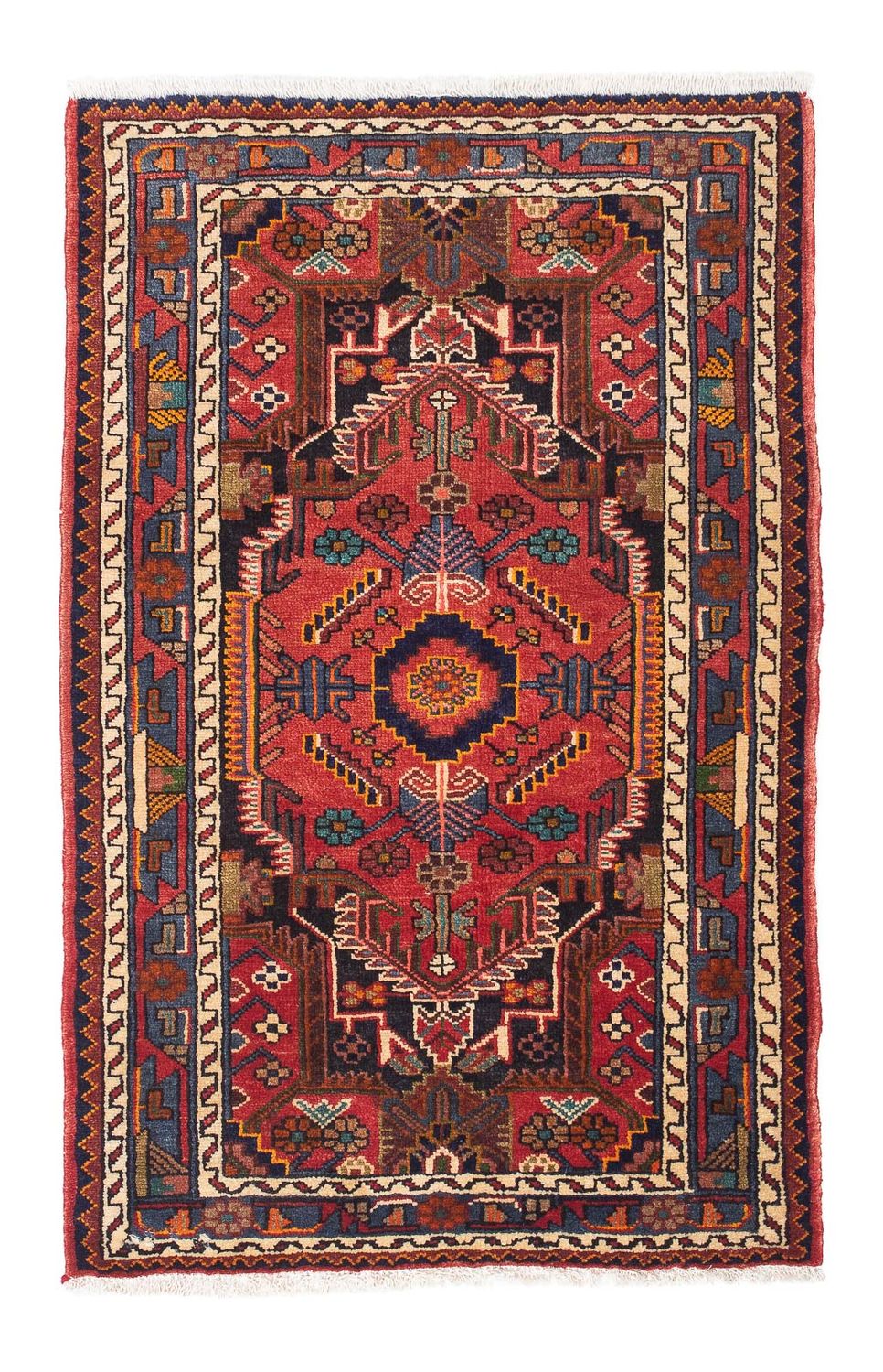 Persisk tæppe - Nomadisk - 127 x 84 cm - rød