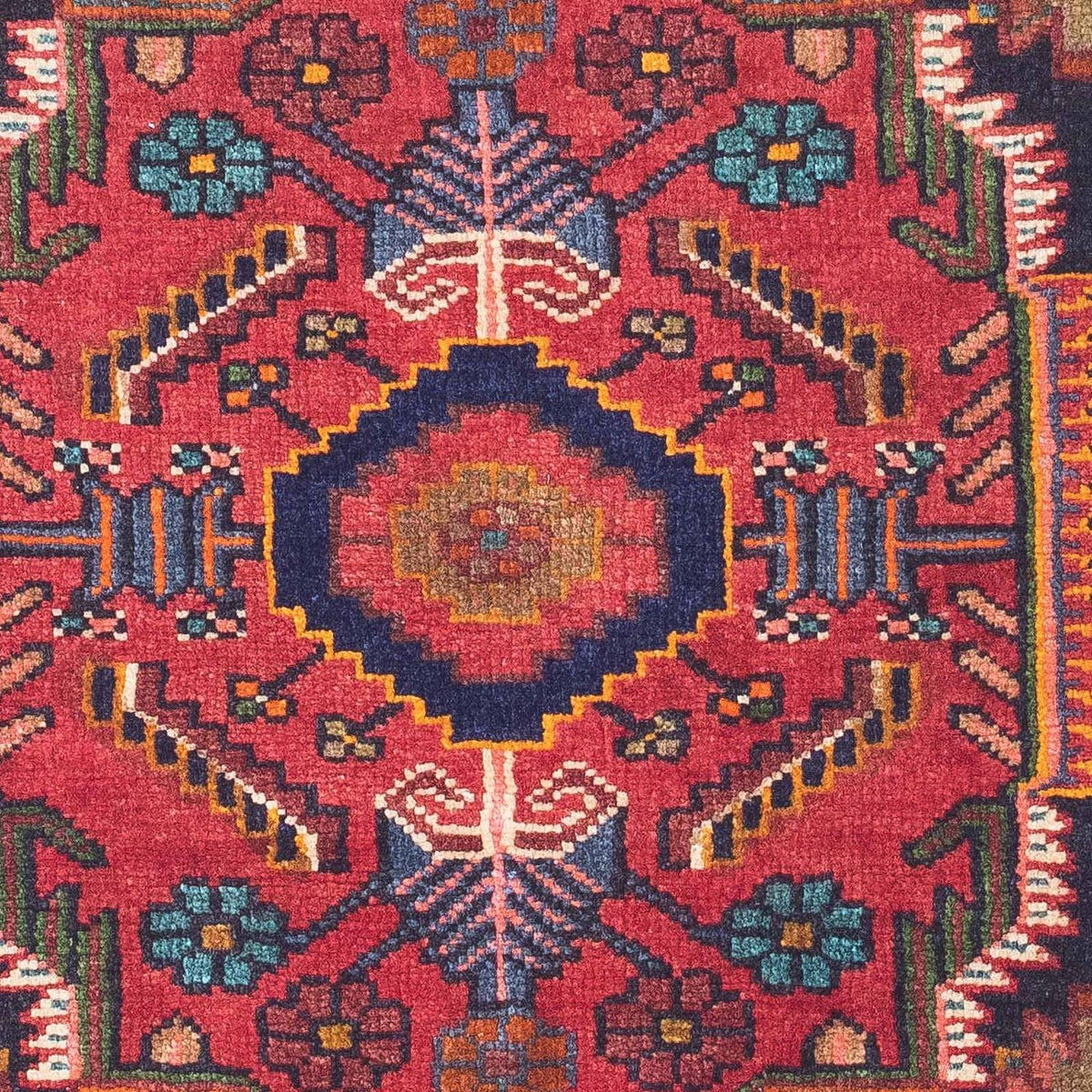 Persisk tæppe - Nomadisk - 127 x 86 cm - rød