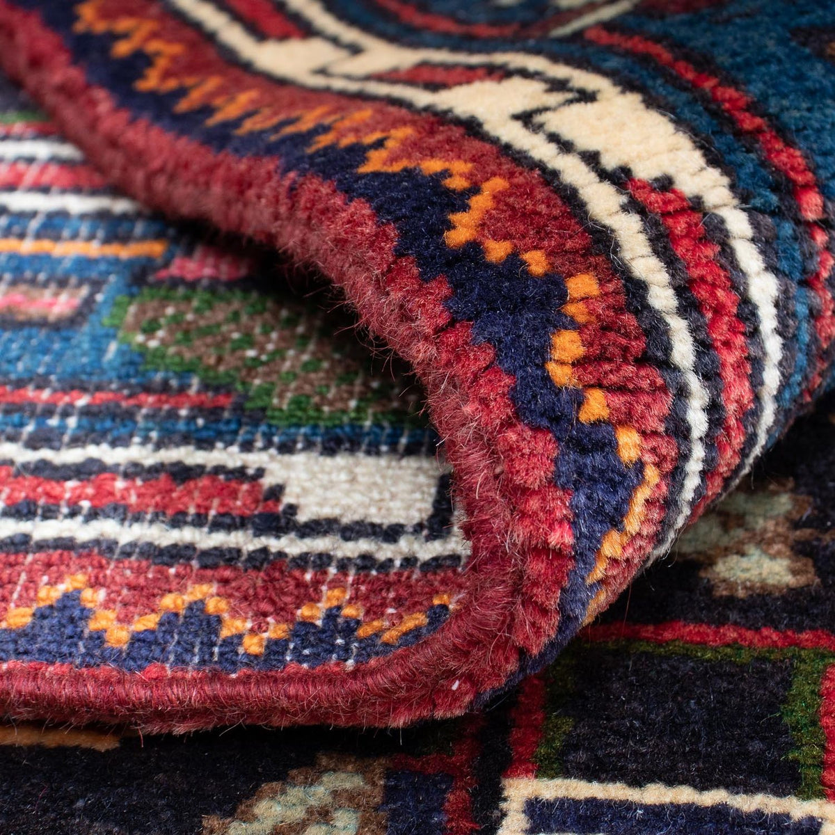 Persisk tæppe - Nomadisk - 128 x 90 cm - rød