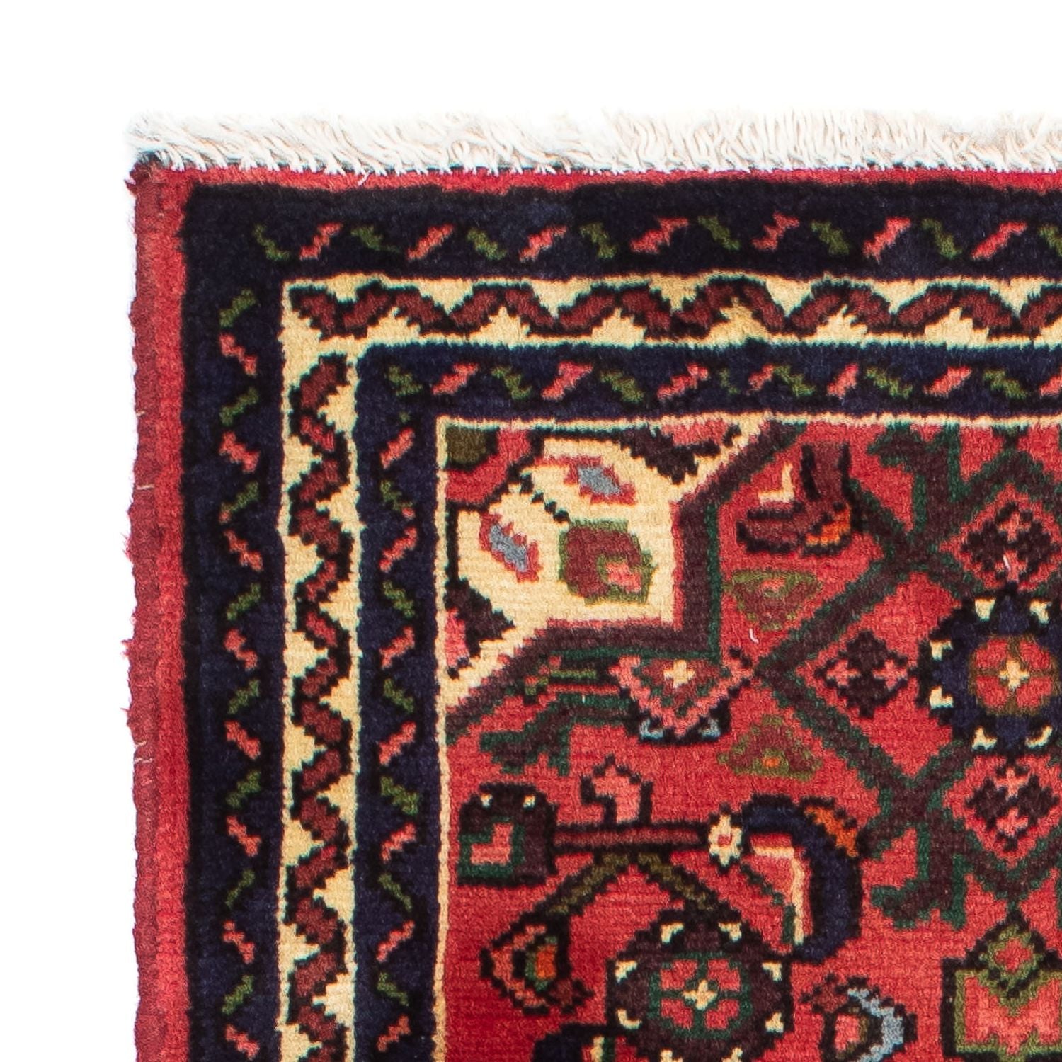 Løber Persisk tæppe - Nomadisk - 195 x 68 cm - mørkerød