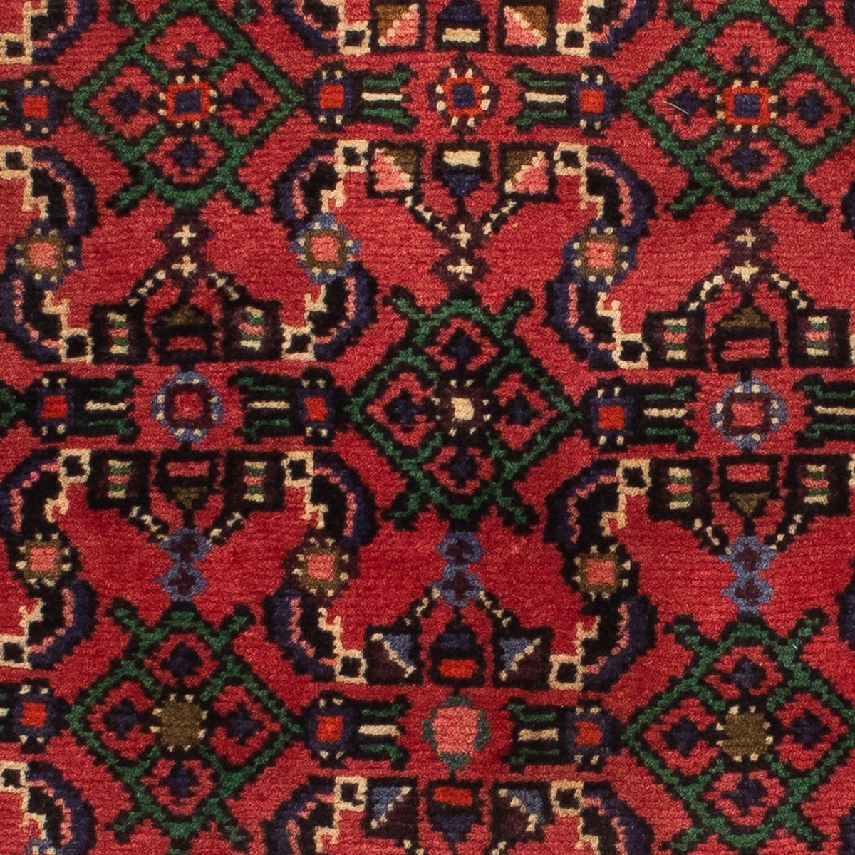 Løber Persisk tæppe - Nomadisk - 200 x 76 cm - mørkerød