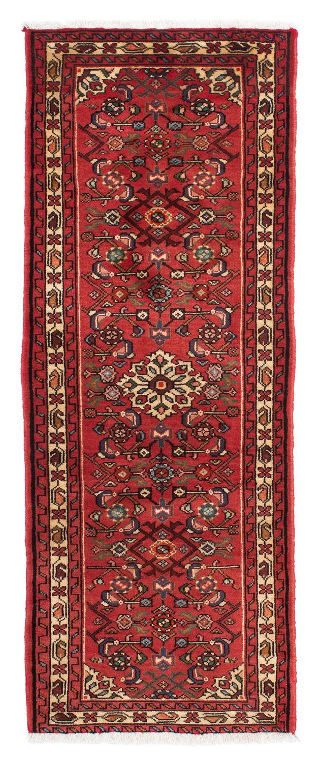 Løber Persisk tæppe - Nomadisk - 205 x 75 cm - mørkerød