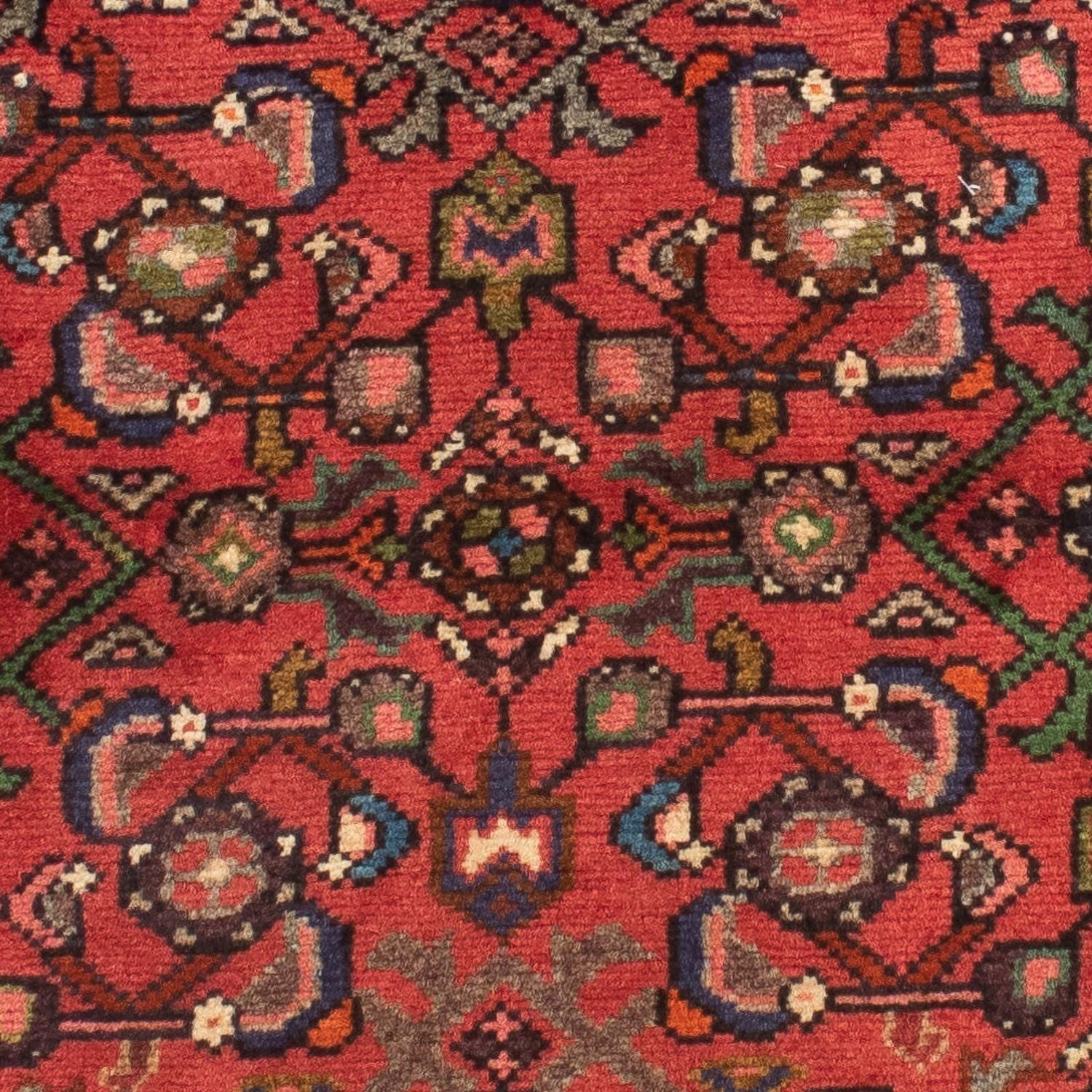 Løber Persisk tæppe - Nomadisk - 200 x 70 cm - mørkerød