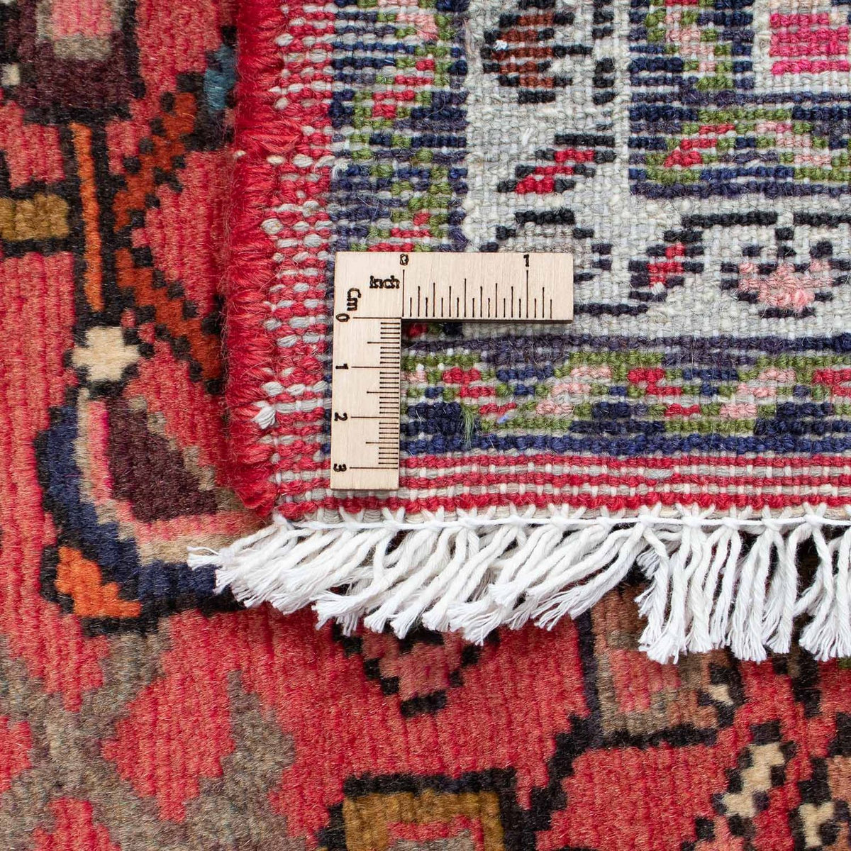 Løber Persisk tæppe - Nomadisk - 200 x 70 cm - mørkerød