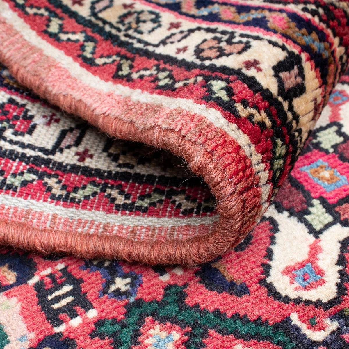 Løber Persisk tæppe - Nomadisk - 205 x 70 cm - mørkerød