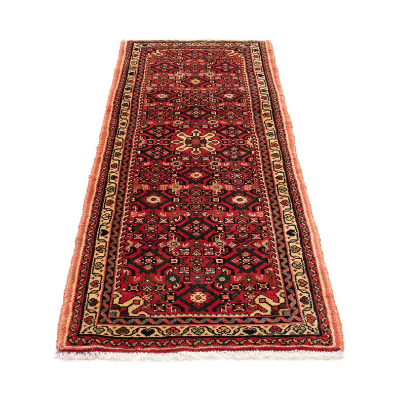 Løber Persisk tæppe - Nomadisk - 205 x 70 cm - mørkerød