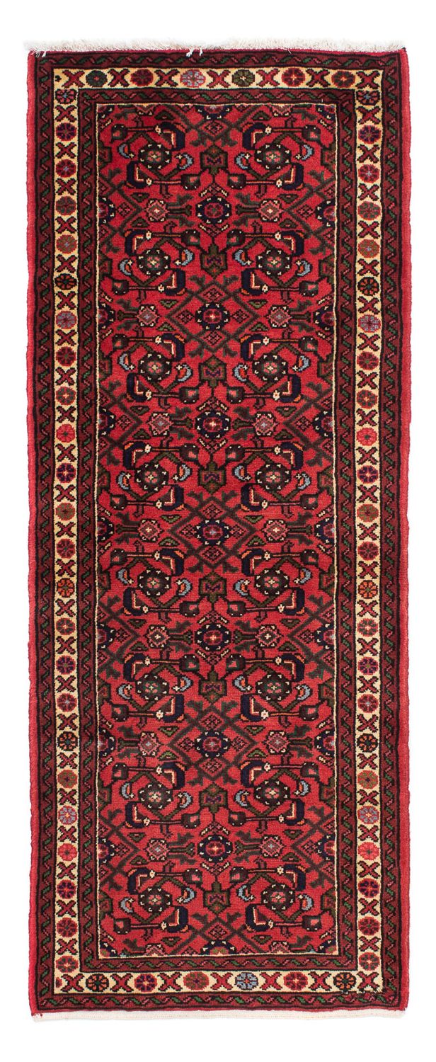 Løber Persisk tæppe - Nomadisk - 195 x 75 cm - mørkerød