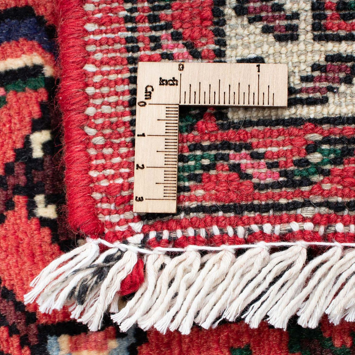 Løber Persisk tæppe - Nomadisk - 198 x 75 cm - mørkerød