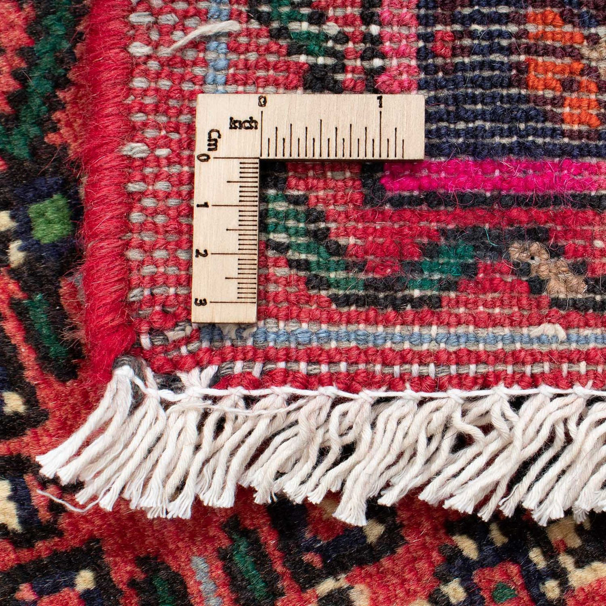 Løber Persisk tæppe - Nomadisk - 205 x 70 cm - mørkerød