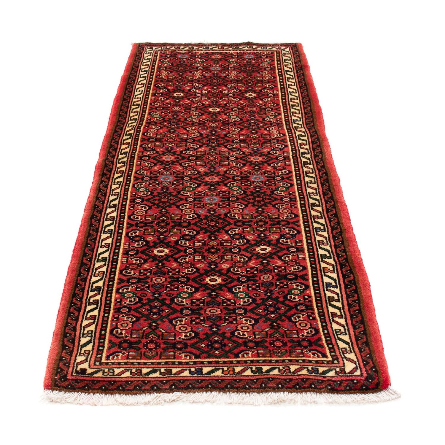 Løber Persisk tæppe - Nomadisk - 205 x 75 cm - mørkerød