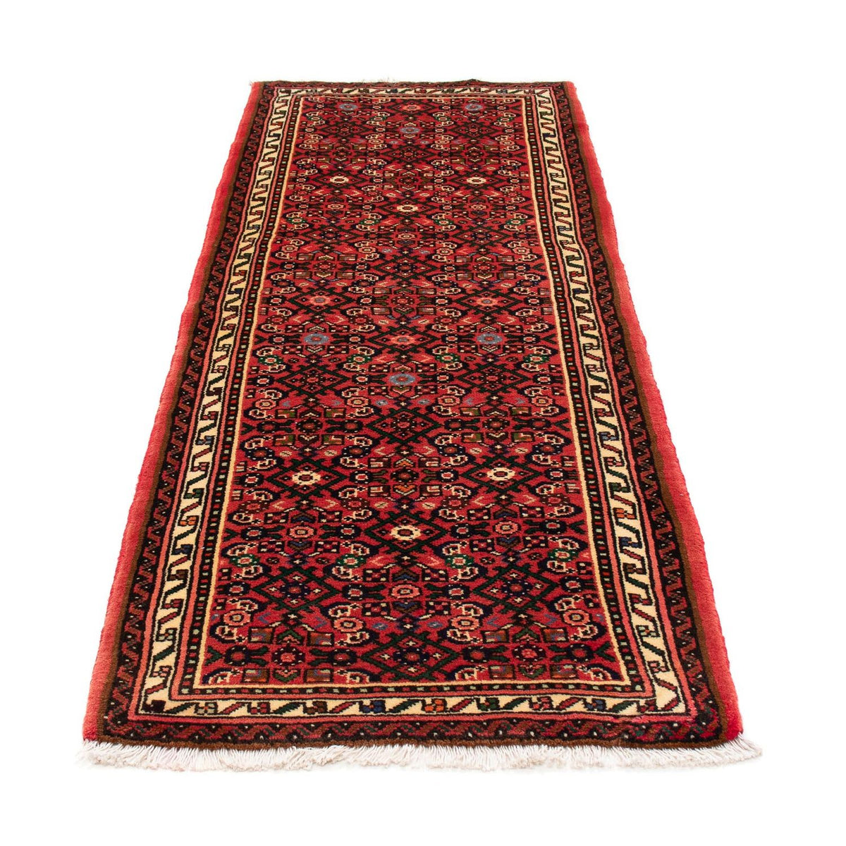 Løber Persisk tæppe - Nomadisk - 205 x 75 cm - mørkerød