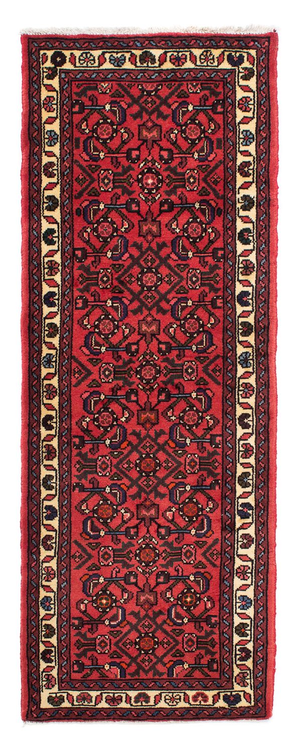 Løber Persisk tæppe - Nomadisk - 195 x 70 cm - mørkerød