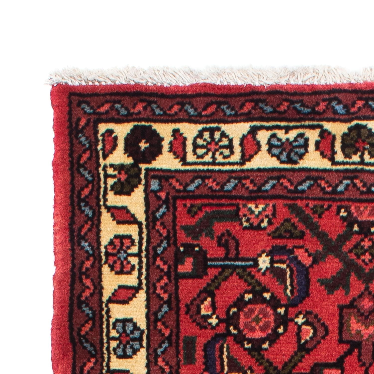Løber Persisk tæppe - Nomadisk - 195 x 70 cm - mørkerød