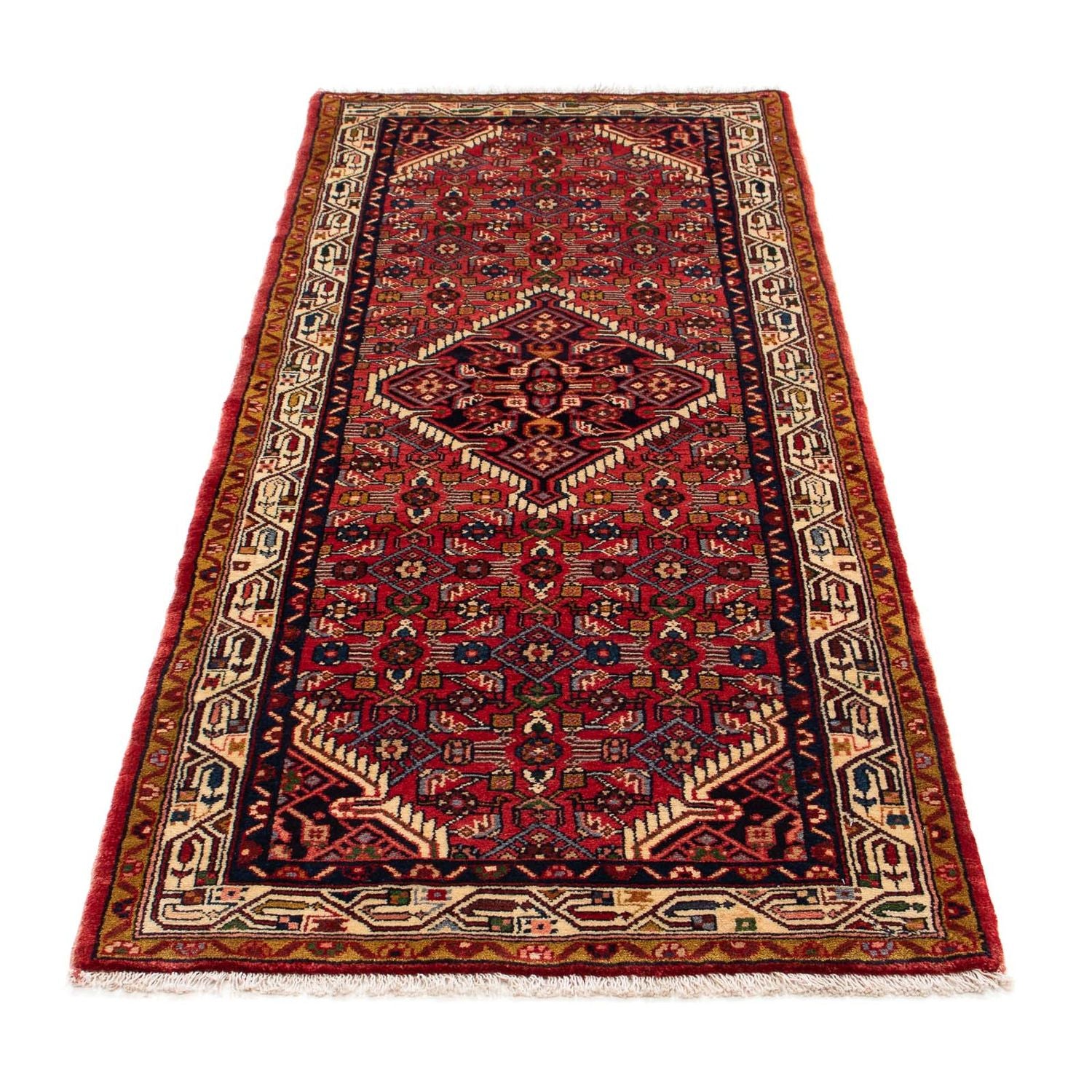 Løber Persisk tæppe - Nomadisk - 200 x 78 cm - mørkerød