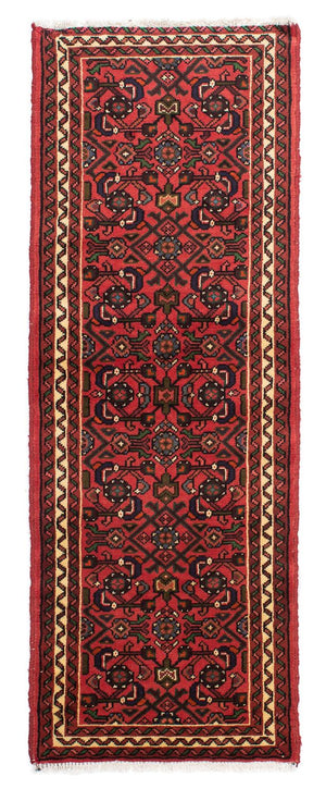 Løber Persisk tæppe - Nomadisk - 195 x 68 cm - mørkerød