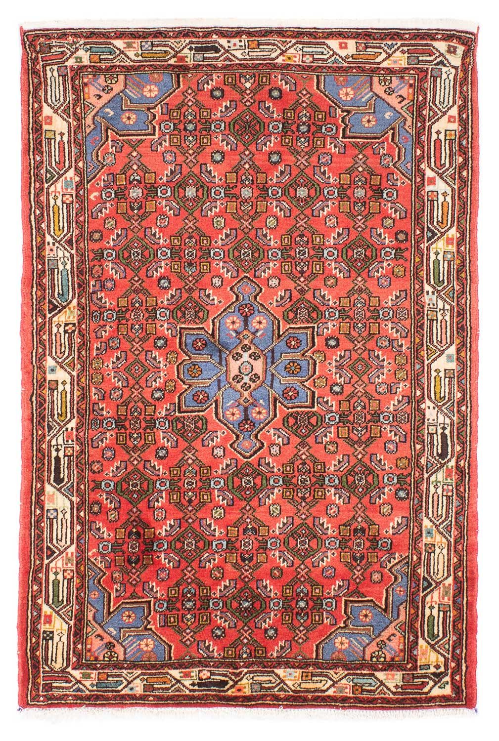 Persisk tæppe - Nomadisk - 150 x 102 cm - rød