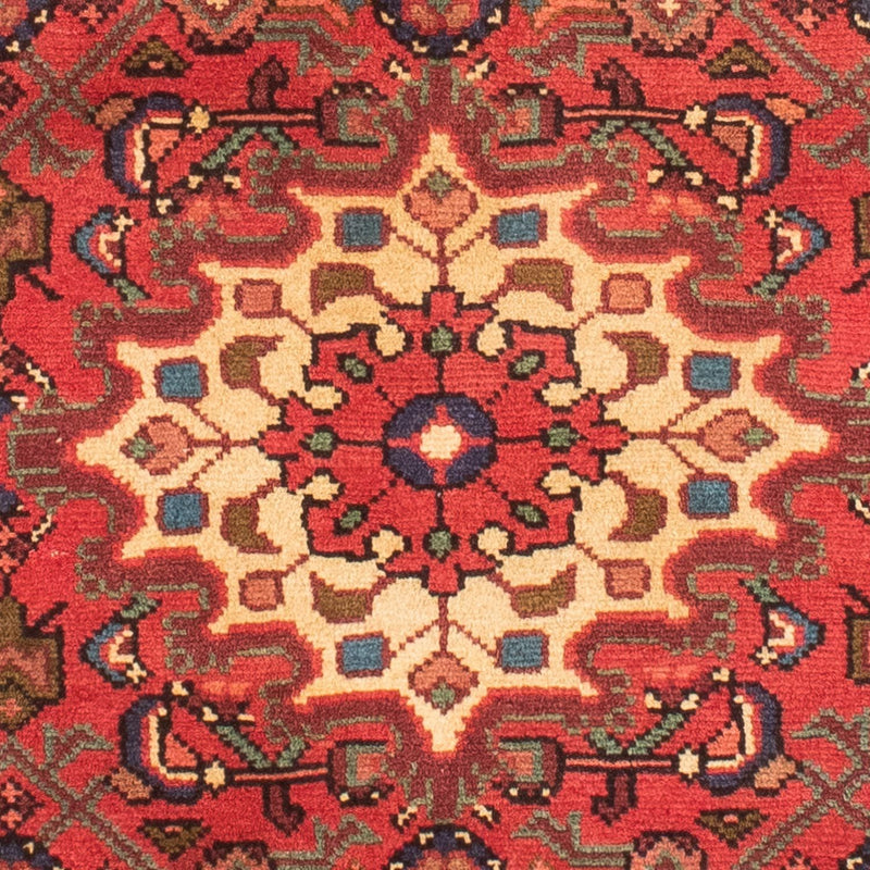 Persisk tæppe - Nomadisk - 135 x 110 cm - lysrød