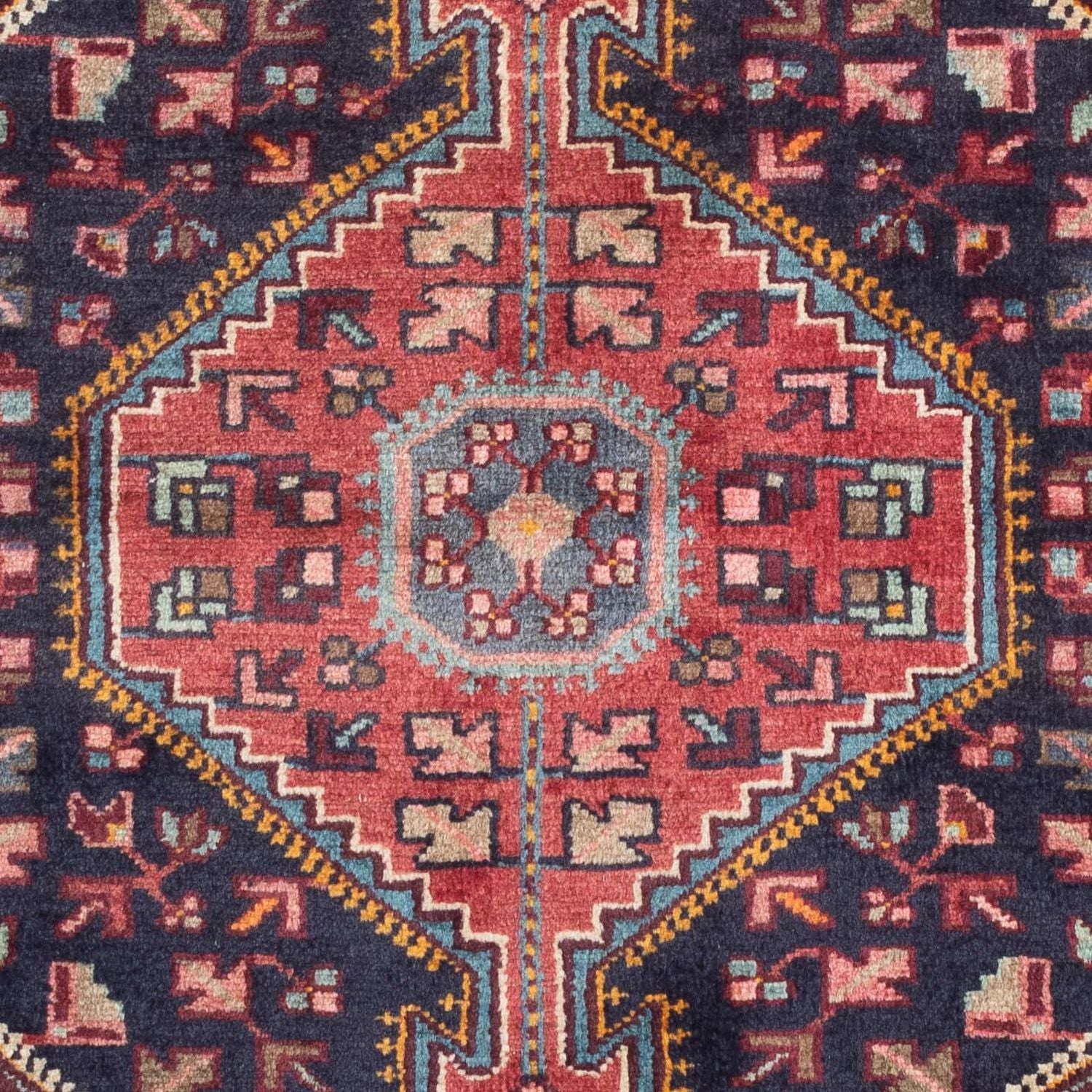 Persisk tæppe - Nomadisk - 157 x 104 cm - mørkeblå