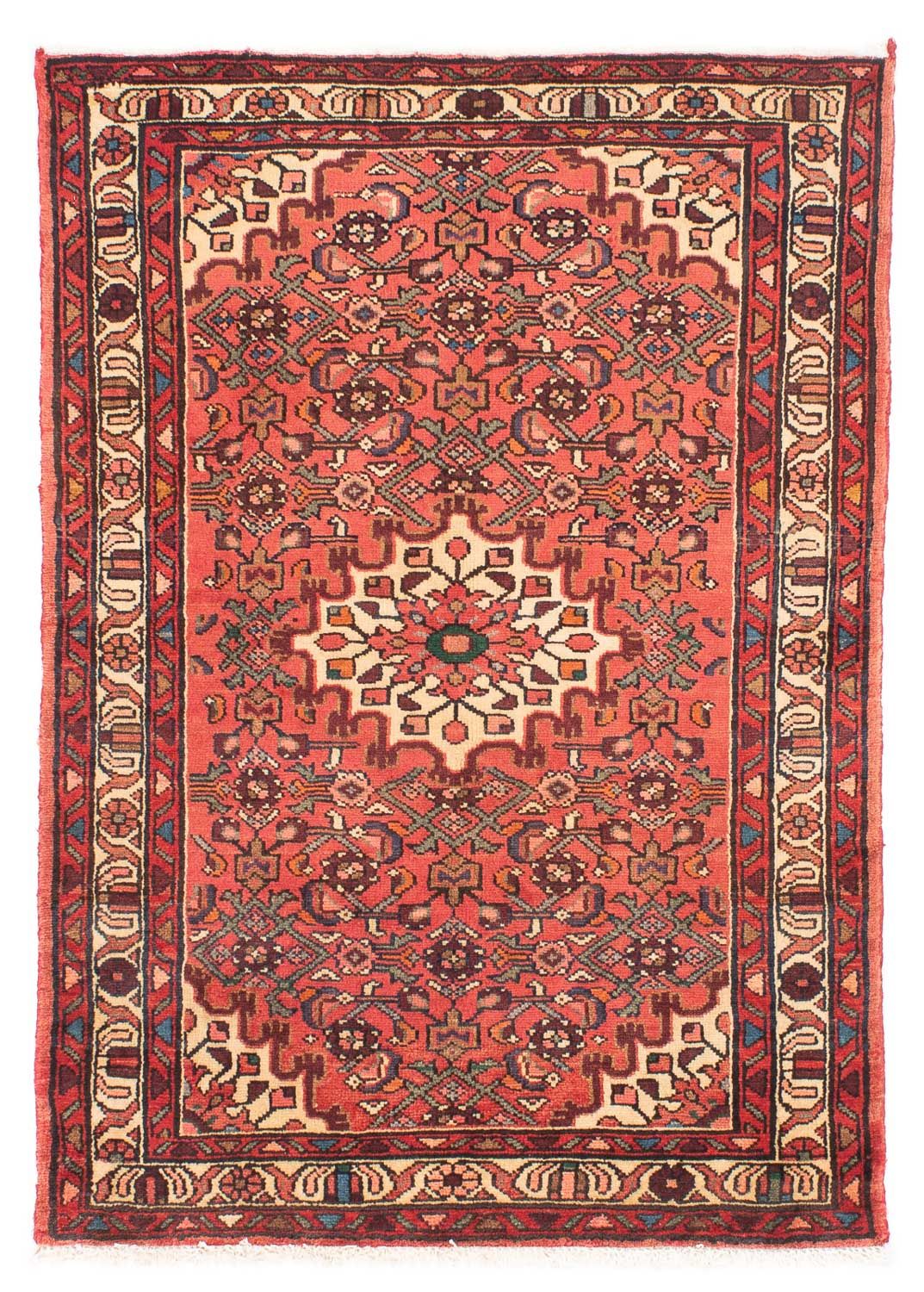 Persisk tæppe - Nomadisk - 150 x 110 cm - lysrød