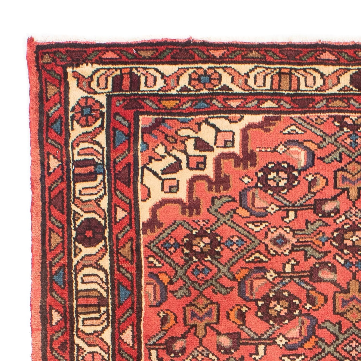 Persisk tæppe - Nomadisk - 150 x 110 cm - lysrød