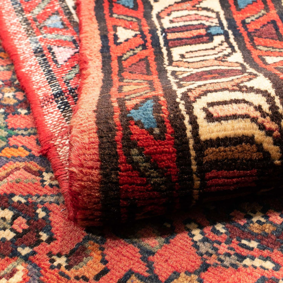 Persisk tæppe - Nomadisk - 150 x 110 cm - lysrød