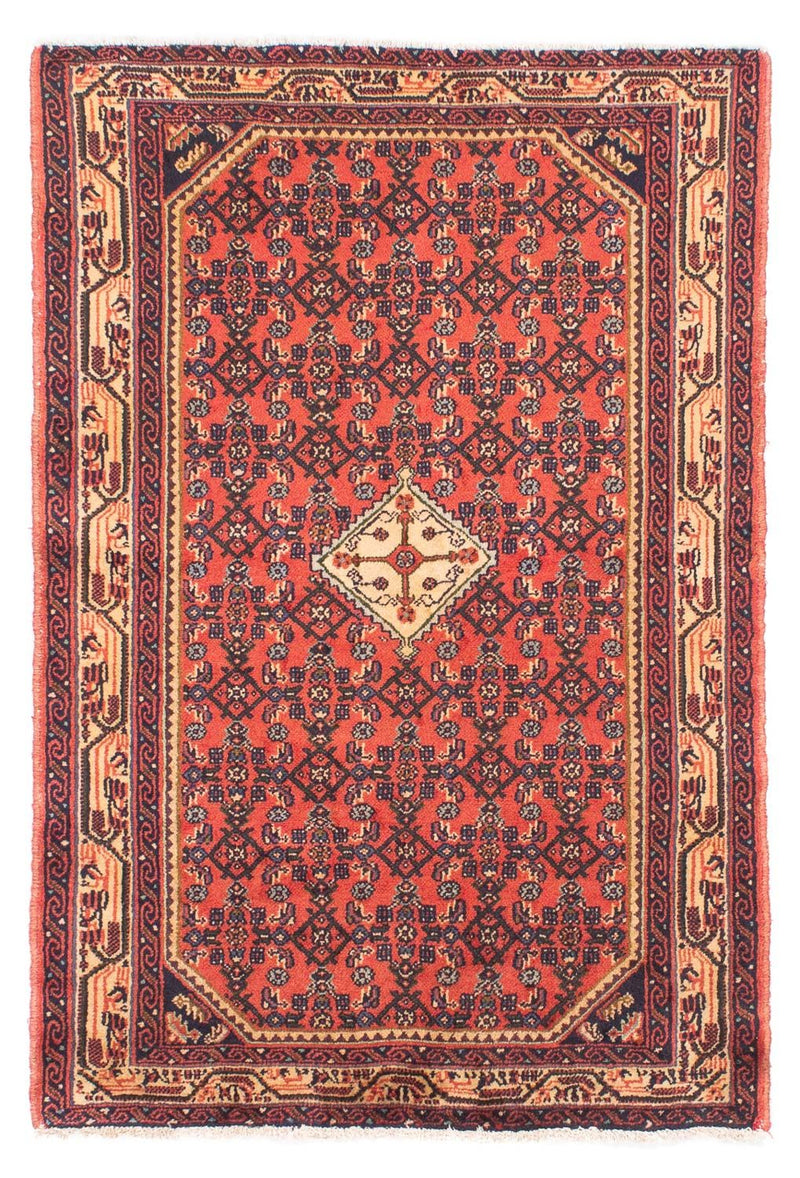 Persisk tæppe - Nomadisk - 150 x 102 cm - lysrød