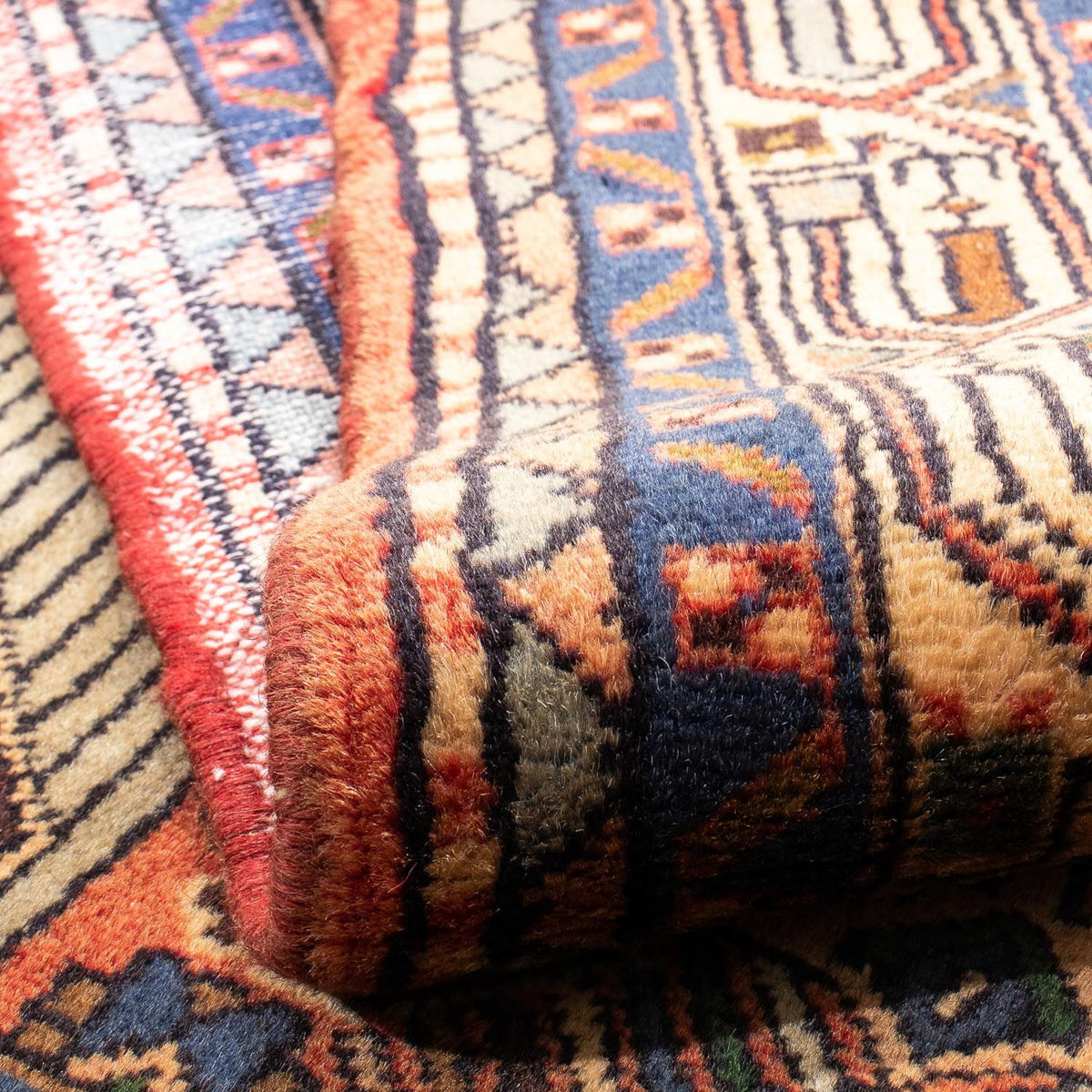 Persisk tæppe - Nomadisk - 147 x 100 cm - lysrød