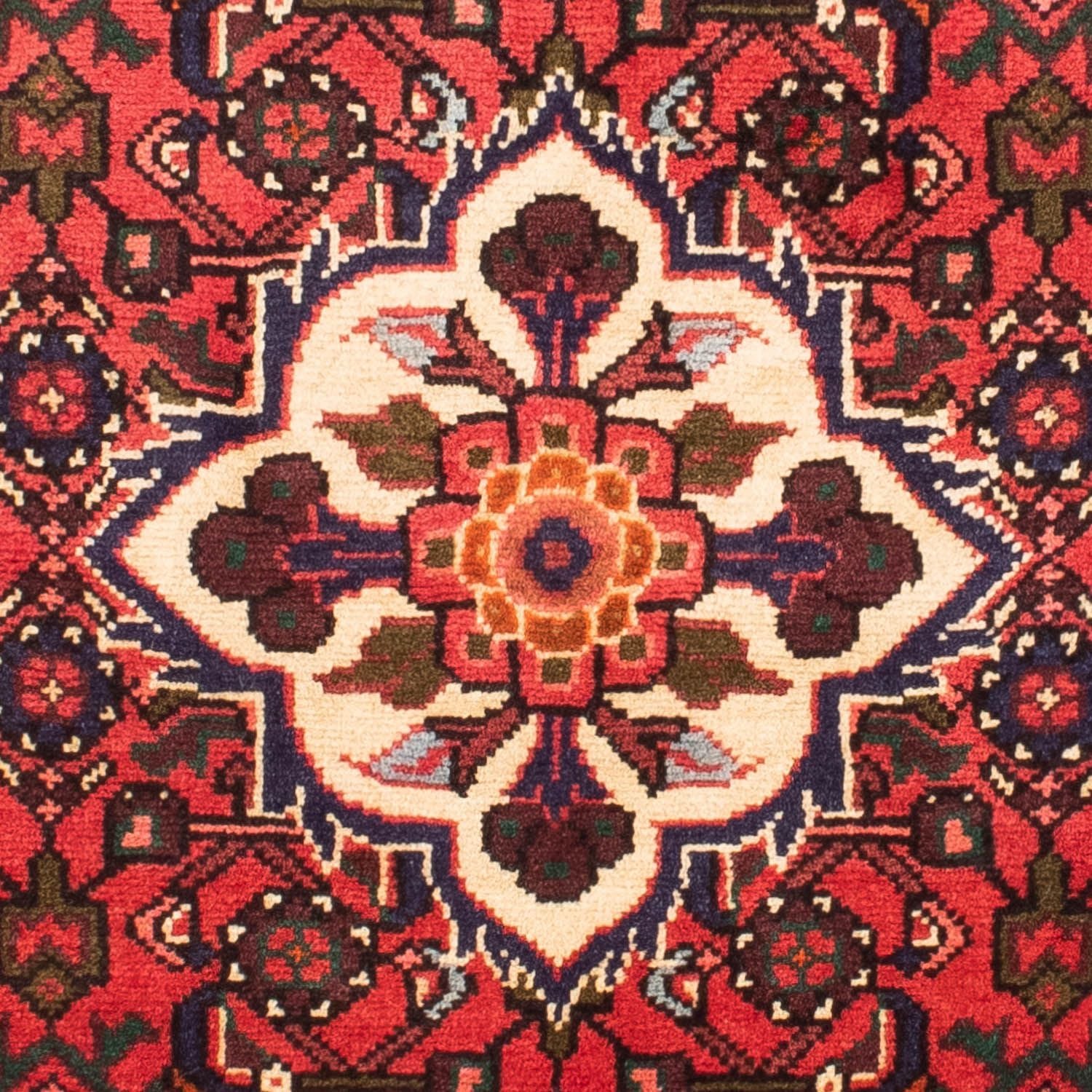 Persisk tæppe - Nomadisk - 152 x 103 cm - mørkerød