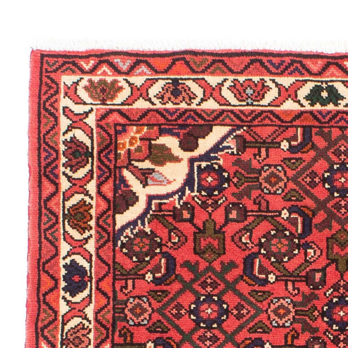 Persisk tæppe - Nomadisk - 152 x 103 cm - mørkerød