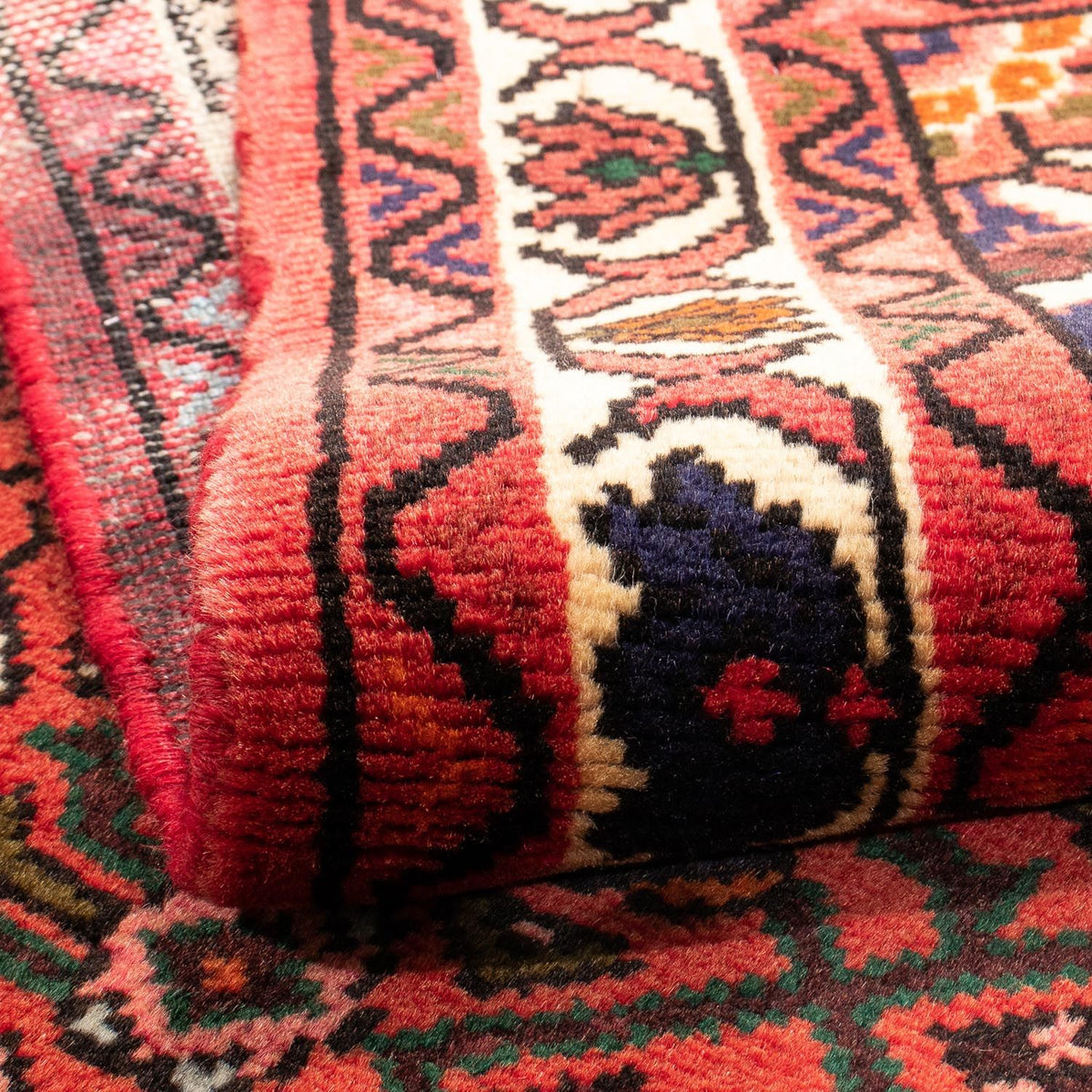 Persisk tæppe - Nomadisk - 152 x 103 cm - mørkerød