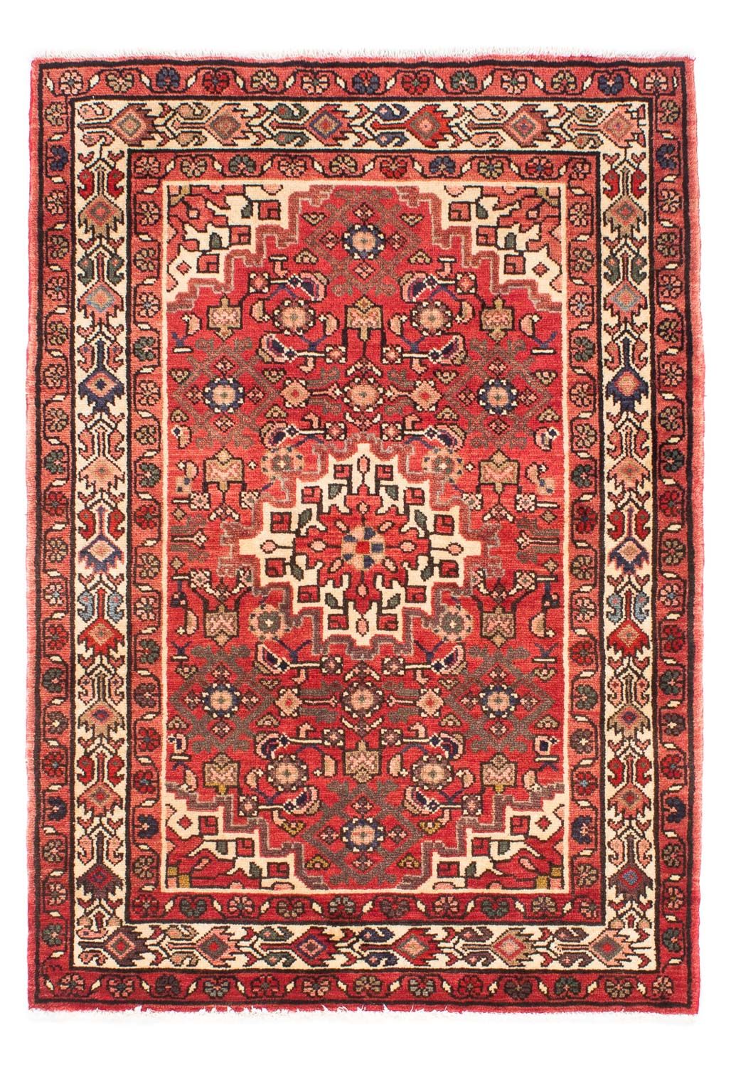 Persisk tæppe - Nomadisk - 155 x 110 cm - rød