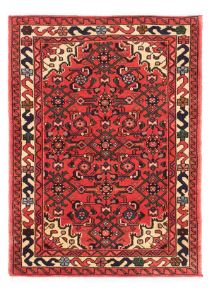 Persisk tæppe - Nomadisk - 144 x 100 cm - rød