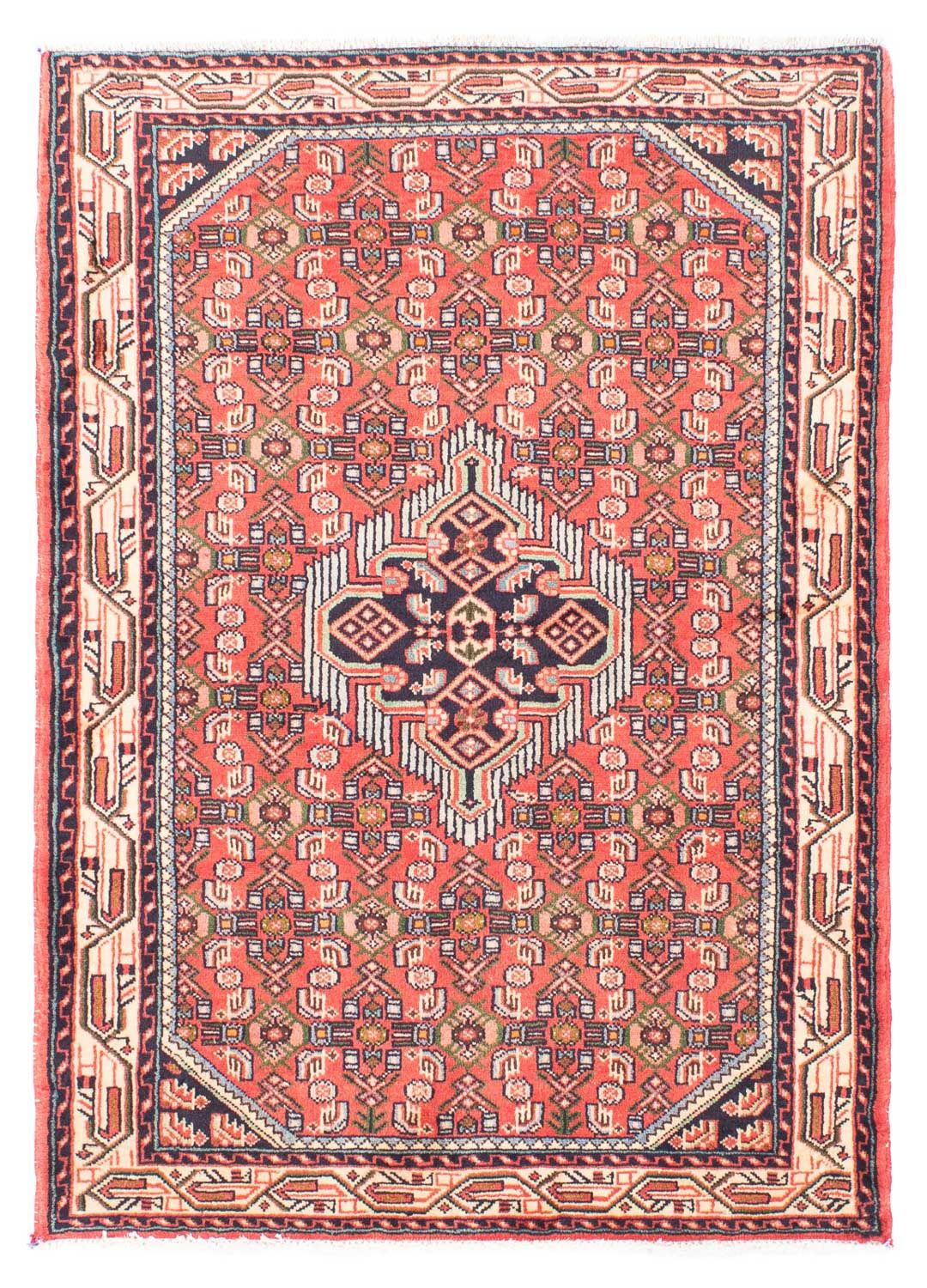 Persisk tæppe - Nomadisk - 145 x 105 cm - rød