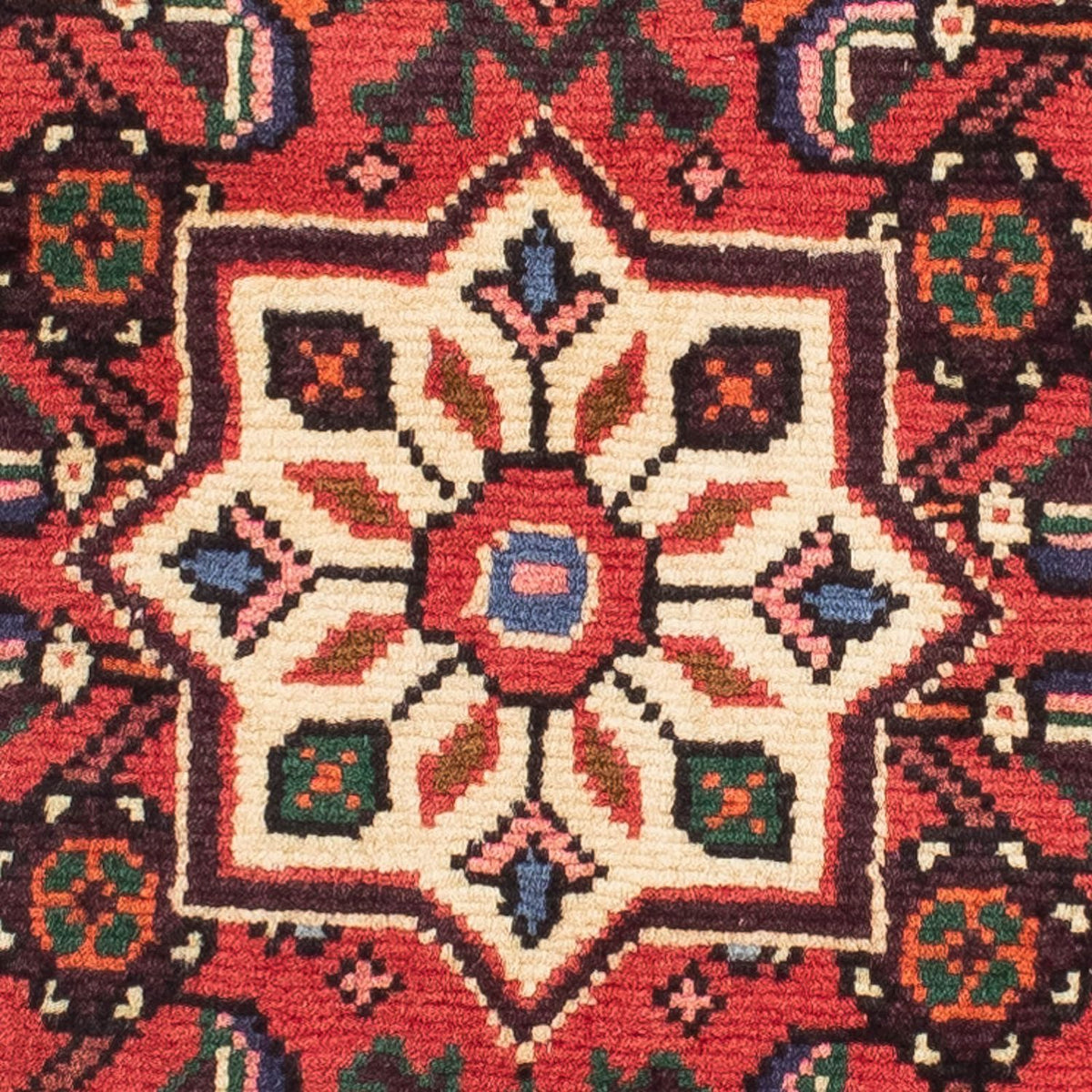 Løber Persisk tæppe - Nomadisk - 200 x 73 cm - mørkerød