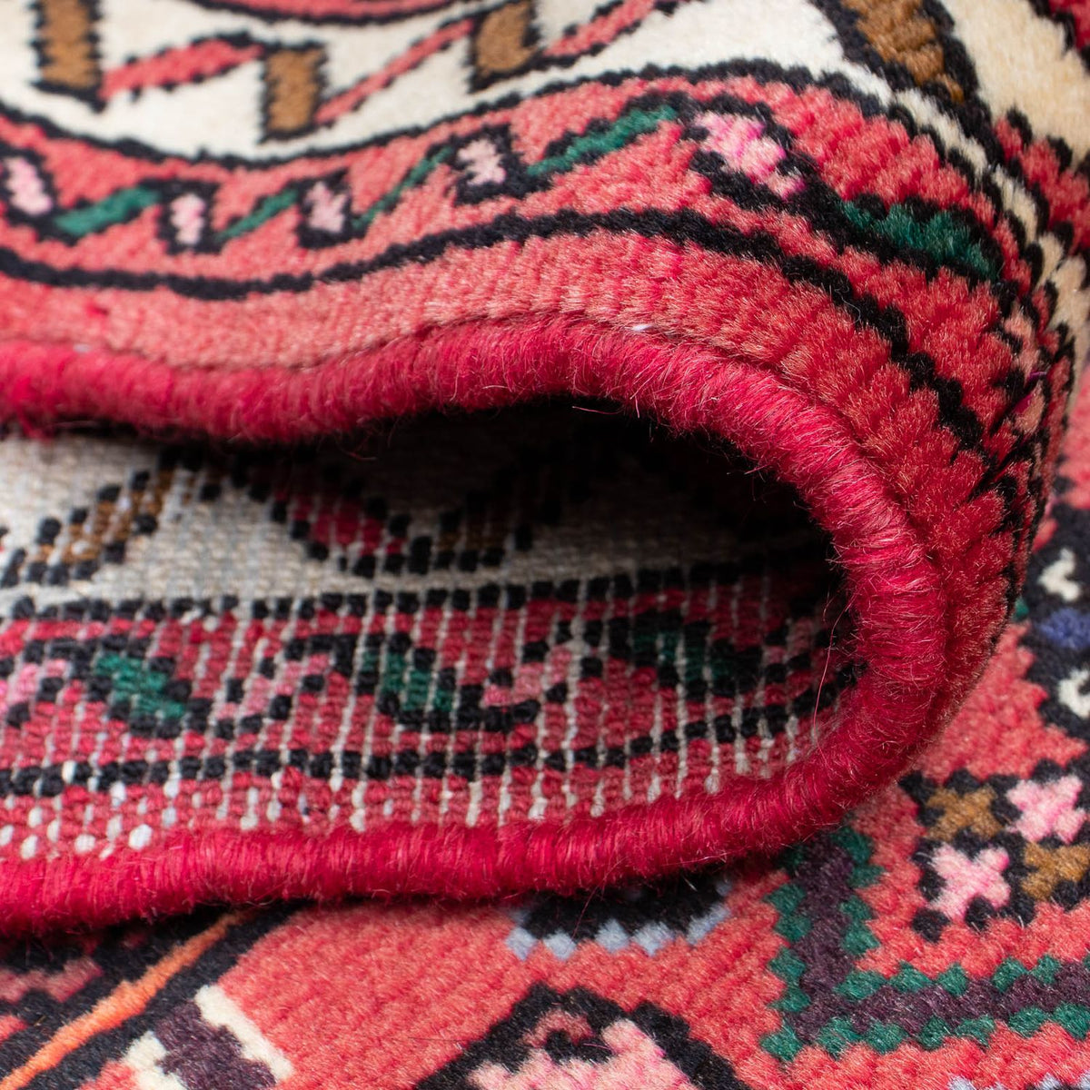 Løber Persisk tæppe - Nomadisk - 200 x 73 cm - mørkerød