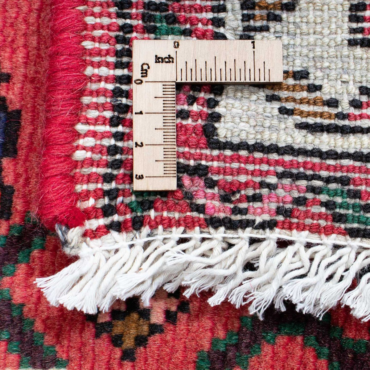 Løber Persisk tæppe - Nomadisk - 200 x 73 cm - mørkerød