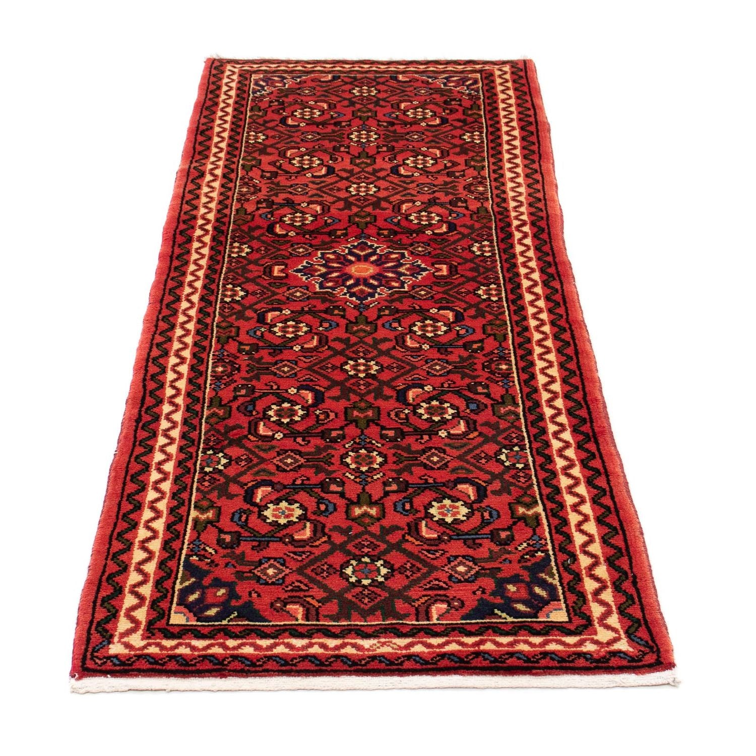 Løber Persisk tæppe - Nomadisk - 193 x 70 cm - mørkerød