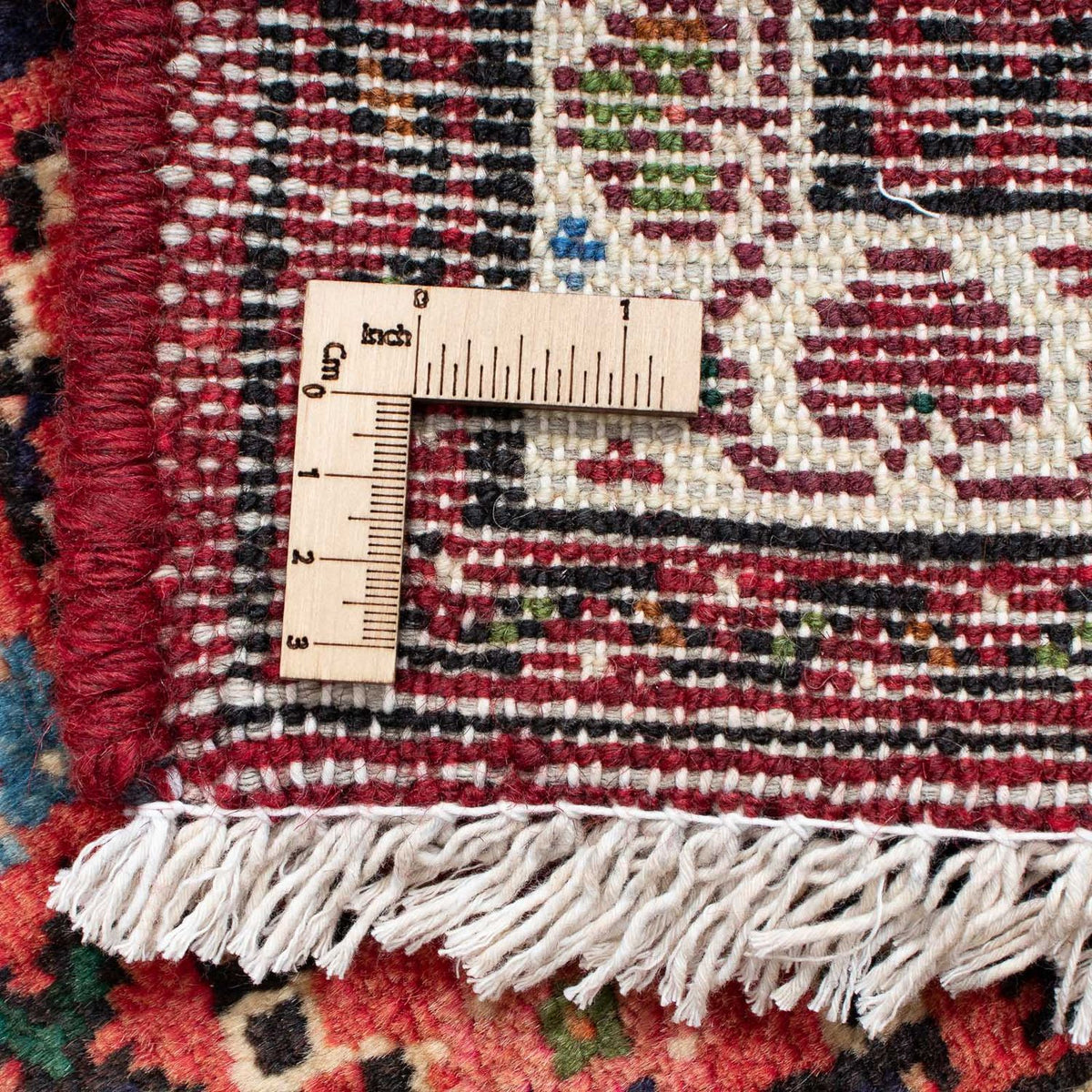 Løber Persisk tæppe - Nomadisk - 205 x 70 cm - mørkerød