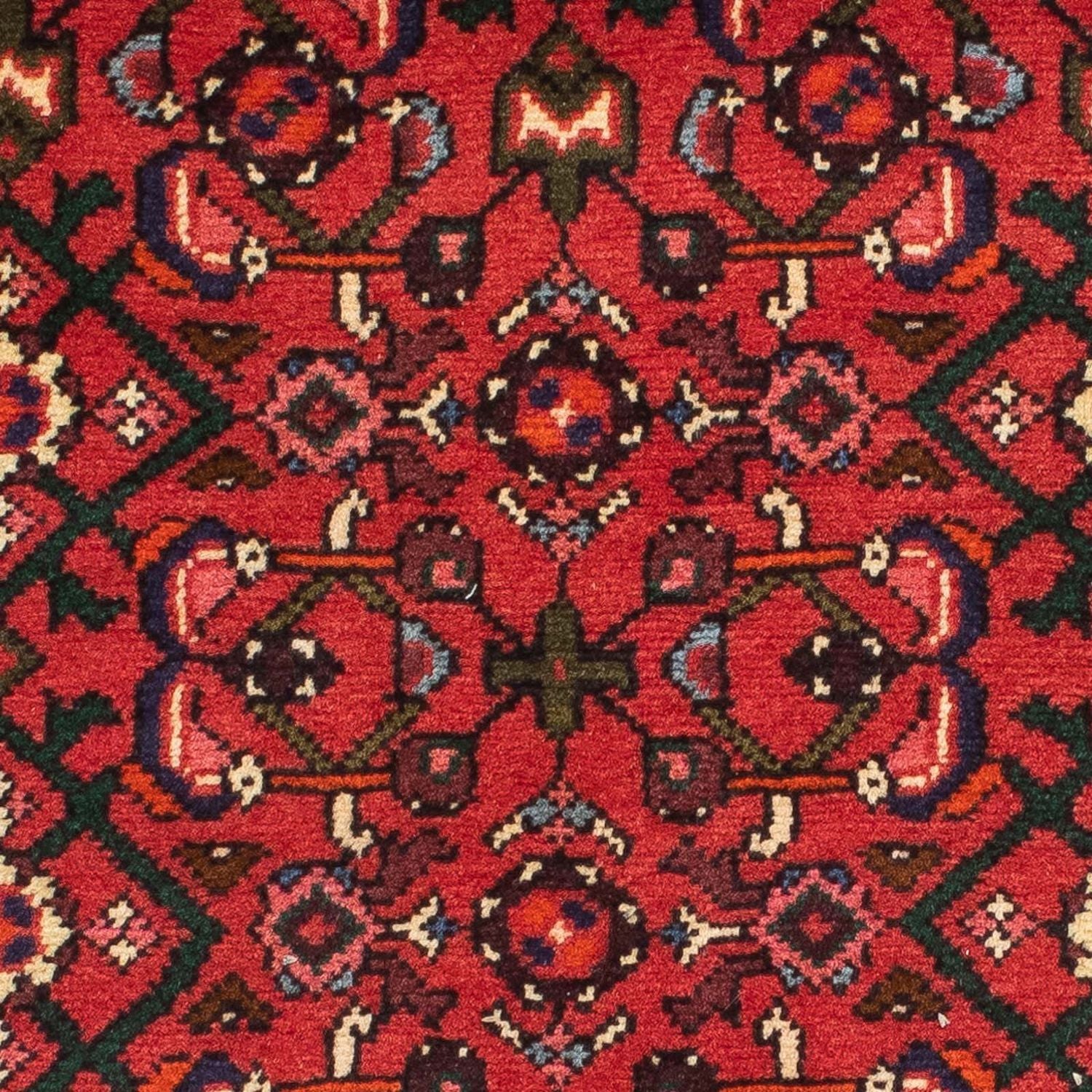 Løber Persisk tæppe - Nomadisk - 200 x 76 cm - mørkerød
