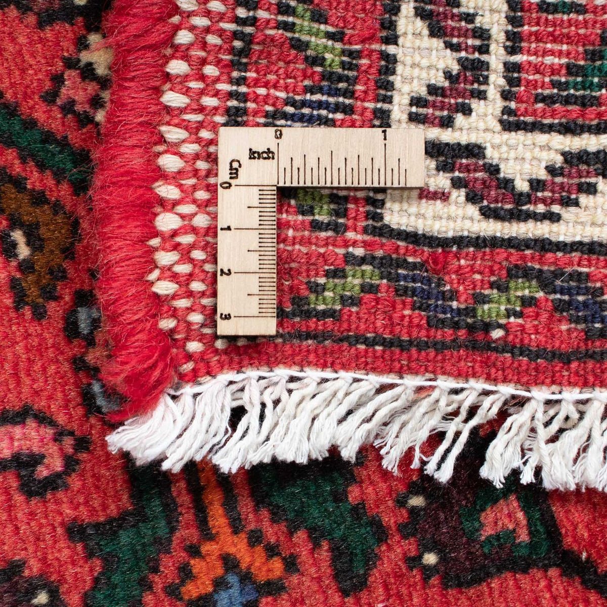 Løber Persisk tæppe - Nomadisk - 200 x 76 cm - mørkerød