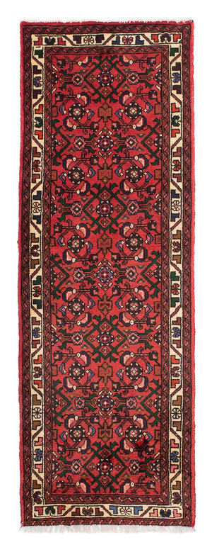 Løber Persisk tæppe - Nomadisk - 195 x 68 cm - mørkerød
