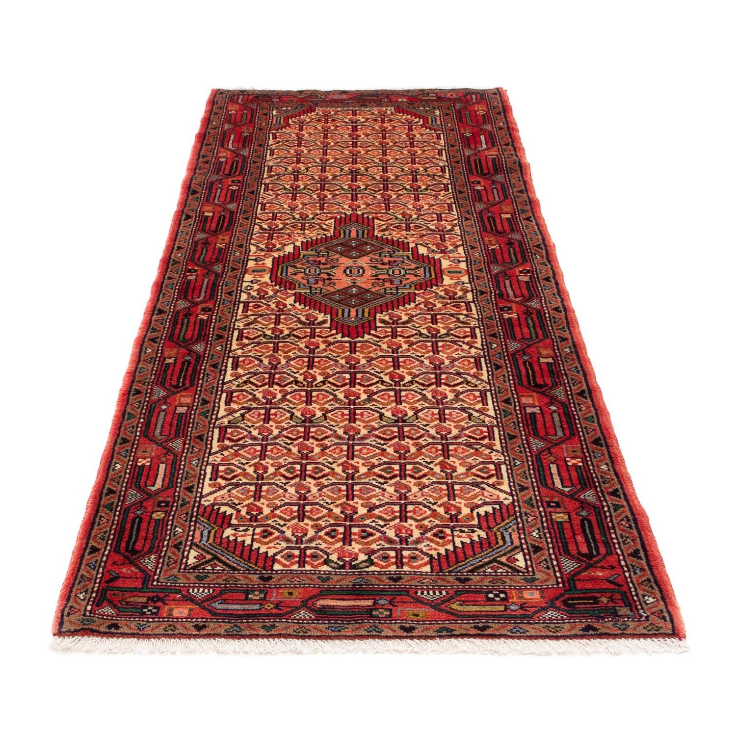 Løber Persisk tæppe - Nomadisk - 207 x 86 cm - lysrød
