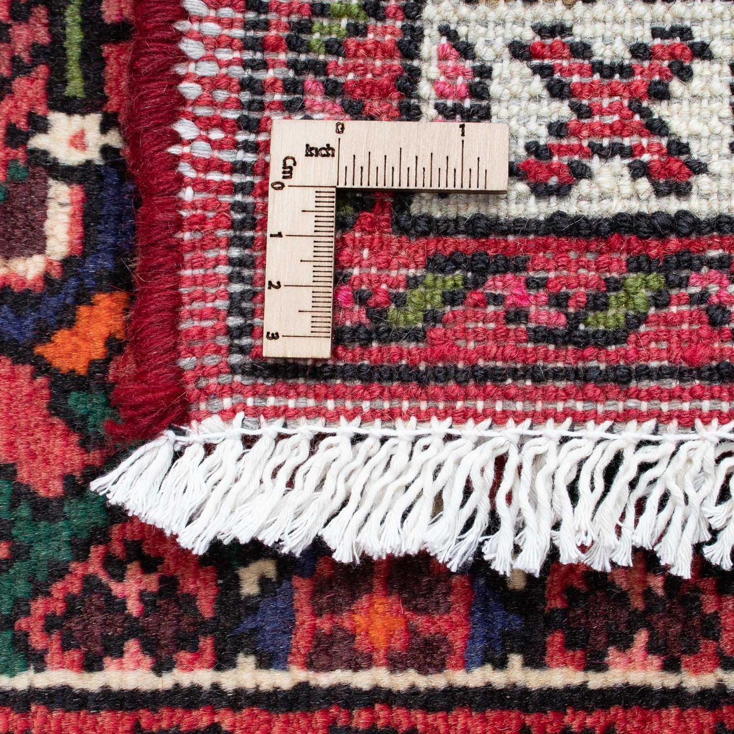 Løber Persisk tæppe - Nomadisk - 198 x 75 cm - mørkerød