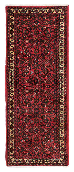 Løber Persisk tæppe - Nomadisk - 195 x 75 cm - mørkerød