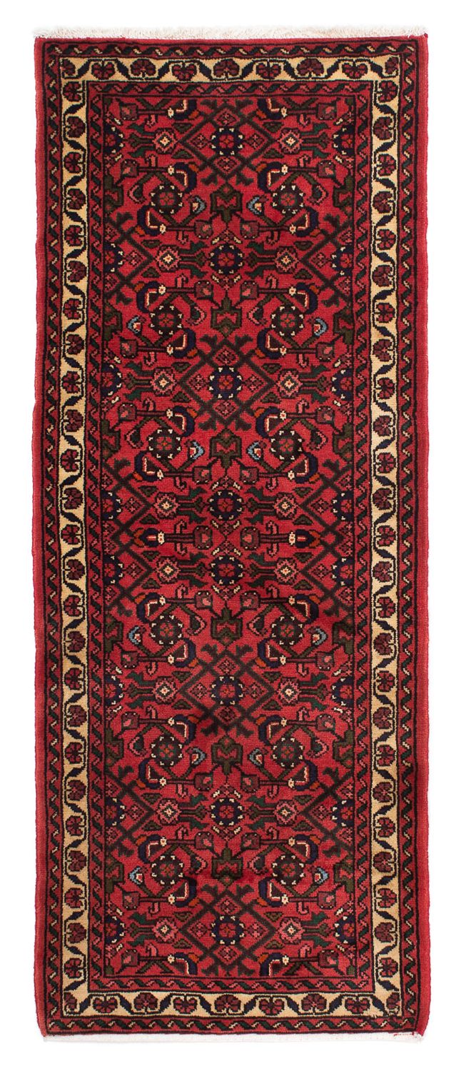 Løber Persisk tæppe - Nomadisk - 195 x 75 cm - mørkerød