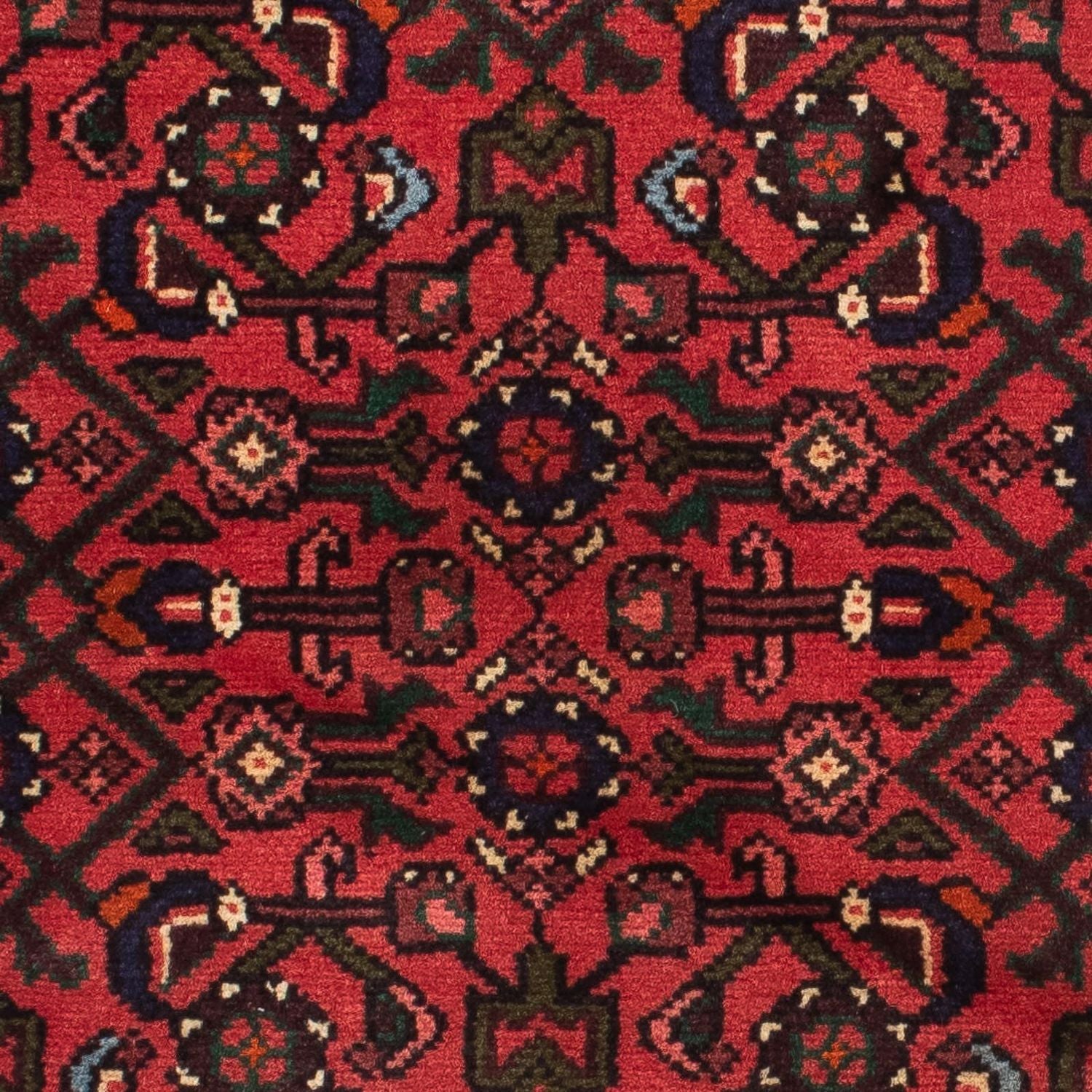 Løber Persisk tæppe - Nomadisk - 195 x 75 cm - mørkerød