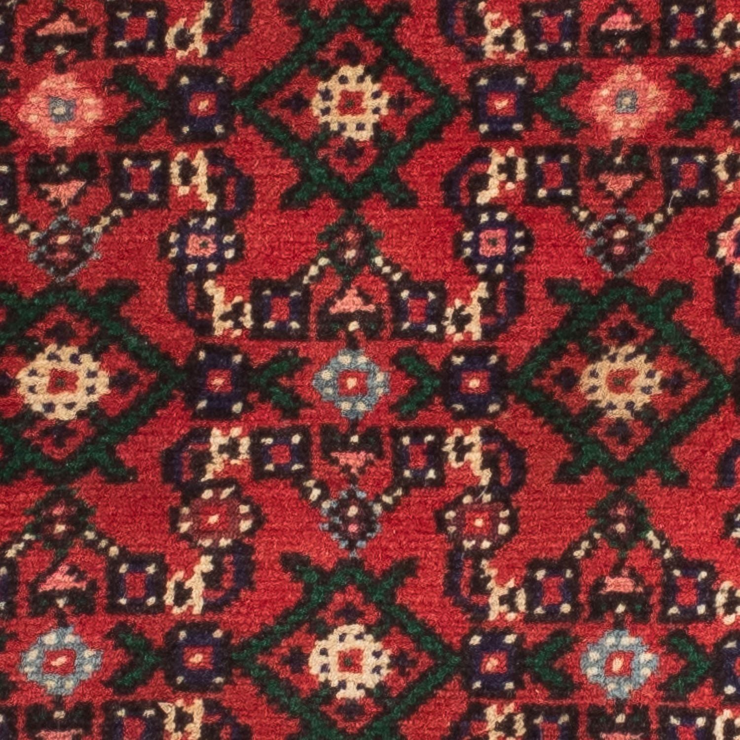 Løber Persisk tæppe - Nomadisk - 196 x 70 cm - mørkerød